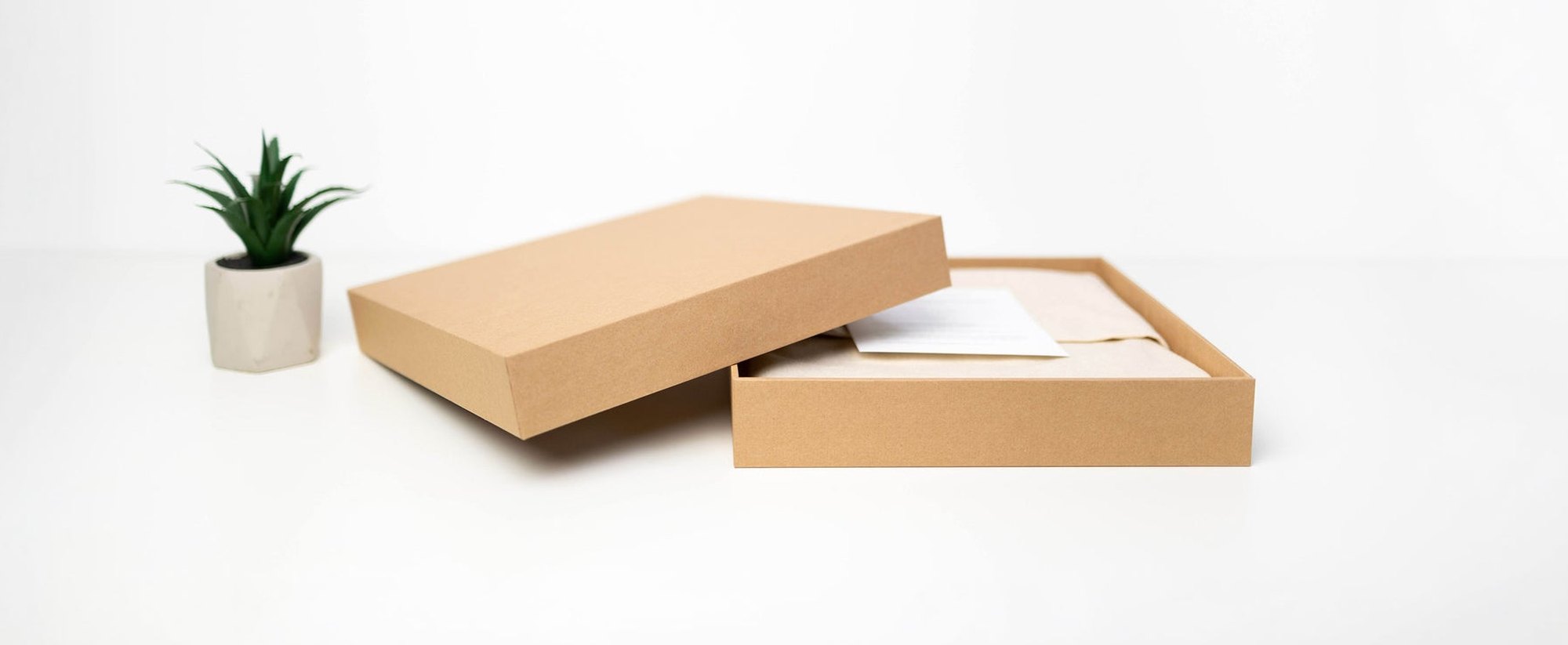 The cardboard packaging used to protect an album